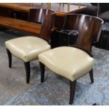 VANUCCI ECLECTICS CHAIRS, a pair, 90cm H.