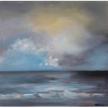 NIGEL KINGSTON 'Low Tide', acrylic on canvas, 100cm x 100cm.