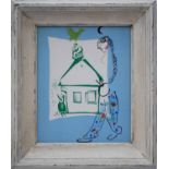 MARC CHAGALL 'Our House in my Village', original lithograph 1960, Mourlot ref 283, 34cm x 24cm,