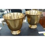 CHAMPAGNE BUCKETS, a pair, stamped Prestige Cuvee, 26cm H x 32cm Diam.