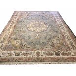 FINE PART SILK TABRIZ DESIGN CARPET, 300cm x 240cm,