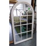 WALL MIRROR, French provincial style, white painted finish, 140cm x 80cm.