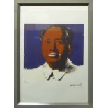 ANDY WARHOL 'Mao', lithograph print, on Arches paper, with printed signature and numbered 82/100,