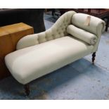 CHAISE LONGUE, English country house style, 130cm L.