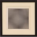 VICTOR VASARELY 'Spots', a pair, 30cm x 30cm, framed and glazed.