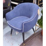 AARK SIDECHAIR, 1960's French inspired, 80cm H.