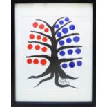 ALEXANDER CALDER 'Tree', 1971, stone lithograph, signed and dated in the plate, Maeght Editeur,