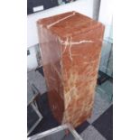 PEDESTAL, French Art Deco style marble, 80cm H.