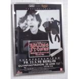 ROLLING STONES Berlin bridges to Babylon tour, 22/5/1998, supplied by insurers of tour, 62cm x 85cm,