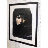 KEITH RICHARDS IN TURBAN, photoprint, 47cm x 33cm, framed.