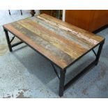 LOW TABLE, vintage American style, 35cm H.