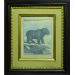 SAVANNAH ANIMALS, a set of four prints, 25cm x 20cm each, framed and glazed (4).