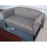 AARK SOFA, of slight proportions, contemporary tweed finish, 145cm W.