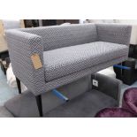 AARK SOFA, of slight proportions, contemporary checked finish, 160cm W.