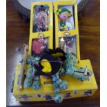 PELHAM PUPPETS, Witch, Heidi and Dragon, boxed.