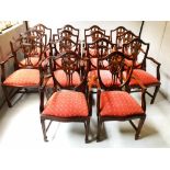 DINING ARMCHAIRS, a set of fourteen,