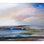 NIGEL KINGSTON 'Low Tide', acrylic on canvas, signed, 100cm x 120cm.