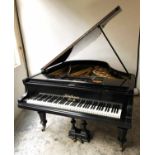 BOUDOIR GRAND PIANO, Bluthner metal framed overstrung, serial no.