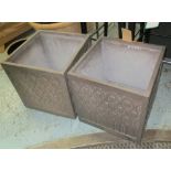 PLANTERS, a pair, lead style design,