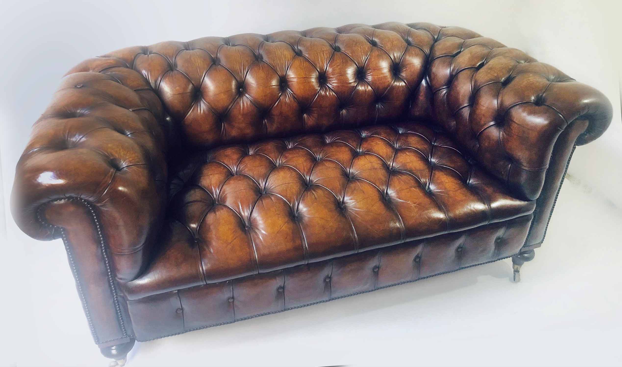 CHESTERFIELD SOFA, - Image 2 of 3