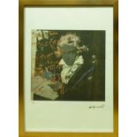 ANDY WARHOL 'Beethoven', lithographic print,