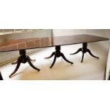 TRIPLE PILLAR DINING TABLE,