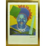 ANDY WARHOL 'Queen of Swaiziland', lithographic print,