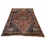 VINTAGE QASHQAI CARPET, 250cm x 176cm.