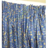 DESIGNER GUILD CURTAINS, a pair, lined and interlined, 270cm drop approx.