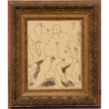 PABLO PICASSO 'Bacchanale', original lithograph, Edition:3000-1956, Ref: Mourlot, 32cm x 25cm,