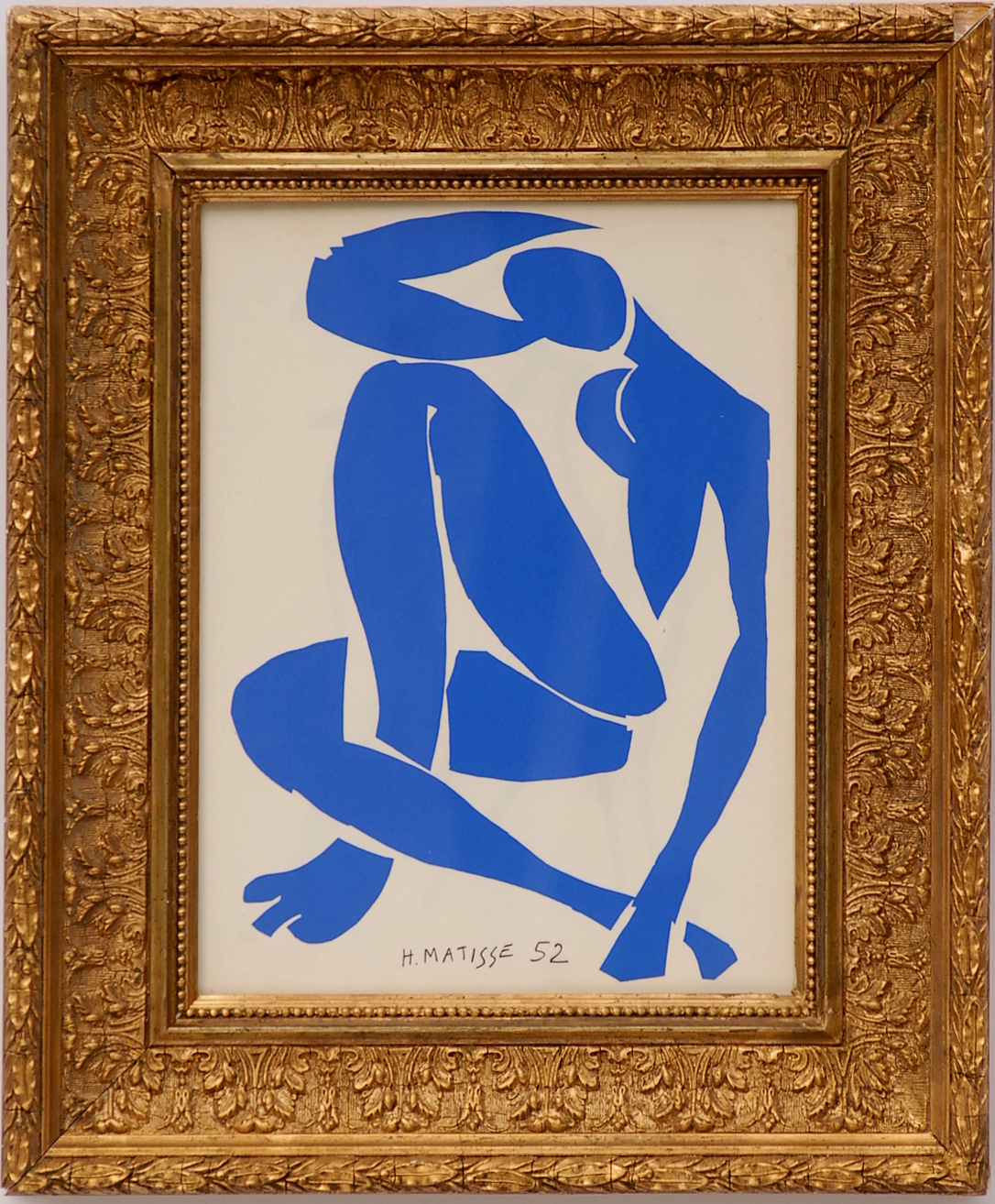 HENRI MATISSE 'Nu Bleu III', original lithograph from the 1954 edition after Matisse's cut outs,