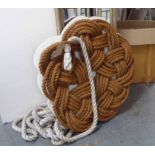 ROPE WORK WALL ART, contemporary bespoke, 105cm diam plus rope.