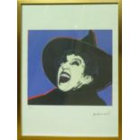 ANDY WARHOL 'The Witch', lithographic print, on Arches paper,