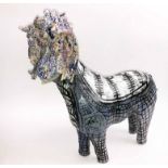 GRAINNE MCHUGH 'Centaur', glazed ceramic, approx 43cm L x 43cm H.