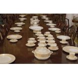 DINNER SERVICE, English fine bone China Royal Worcester Hyde Park, twelve place,