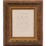 WITHDRAWN - PABLO PICASSO 'Head of a Woman', engraving with burin on Iana wove, signed in the plate,