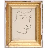 HENRI MATISSE 'Portrait of Colette', original lithograph, dated and signed in the plate,