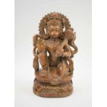 HINDU 'HANUMAN' CARVED TERRACOTTA STATUE, 30cm H.