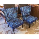 COCKTAIL CHAIRS, a pair,