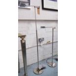 WILLIAM YEOWARD ROOF TOP FLOOR LAMPS, a pair, 127cm H.