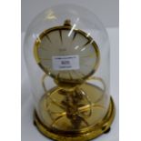 GLASS DOMED MANTLE CLOCK