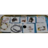 SELECTION OF VARIOUS BANGLES, BRACELETS, NECKLACES ETC (SOME SILVER)