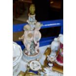 MEISSEN STYLE FIGURAL LAMP BASE