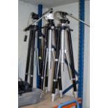 3 LARGE PROFESSIONAL CAMERA TRIPOD STANDS