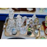 TRAY CONTAINING VARIOUS FIGURINE ORNAMENTS