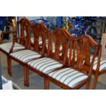 SET OF 8 REPRODUCTION MAHOGANY DINING ROOM CHAIRS