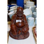 CARVED WOODEN BUDDHA ORNAMENT