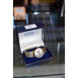 ROTARY GENTS WRIST WATCH WITH BOX
