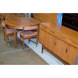 6 PIECE TEAK DINING ROOM SUITE