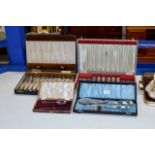 VARIOUS BOXED SETS OF CUTLERY